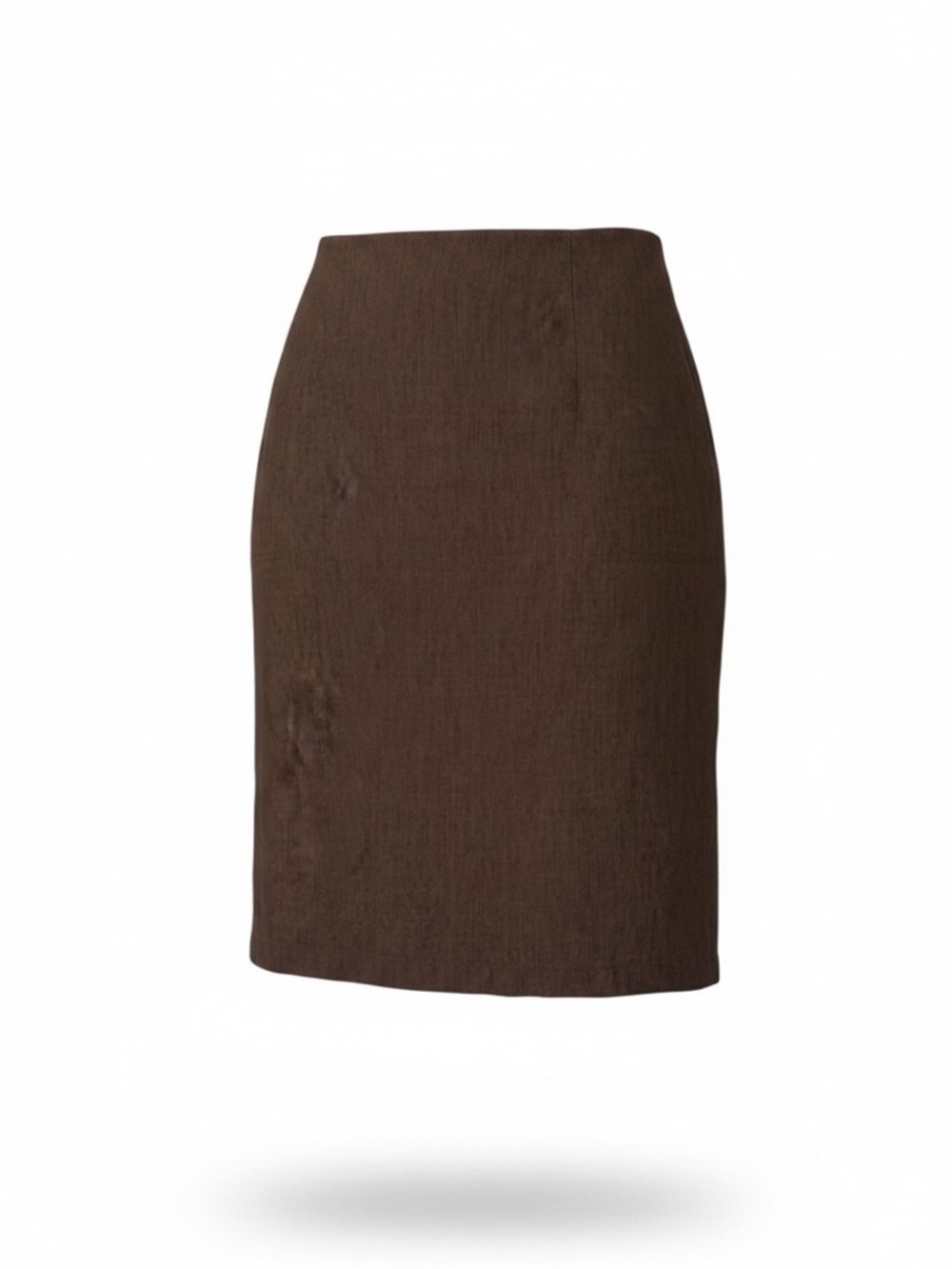 Brown Women's Casual Linen Blend Skirt